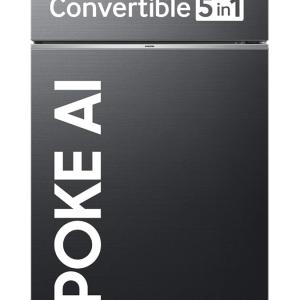 Samsung 330 L, 3 Star, Convertible 5-in-1, Digital Inverter, Frost Free Double Door, WiFi Enabled Bespoke AI Refrigerator (RT34DG5A4DBXHL, Luxe Black)